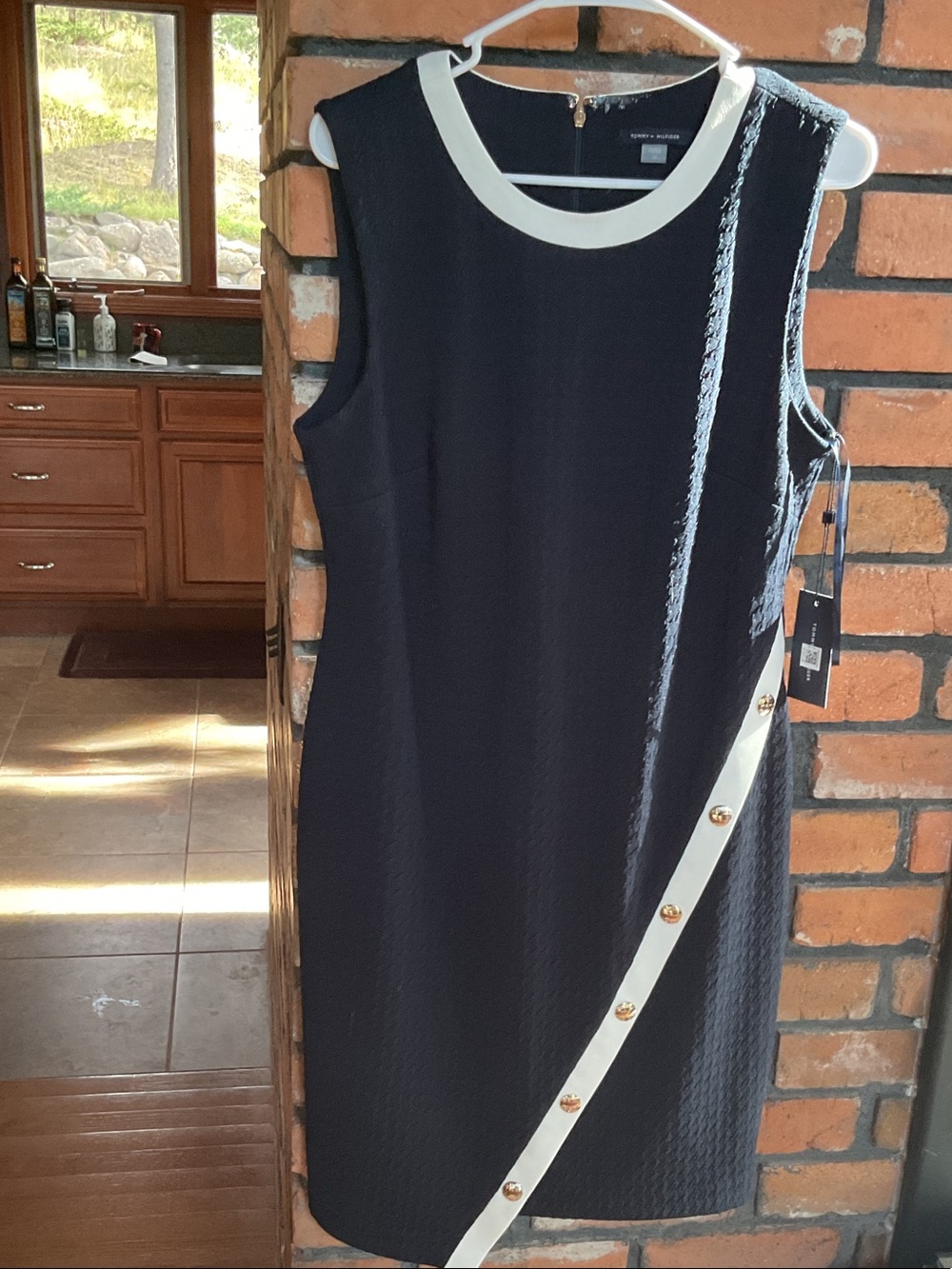 Tommy Hilfiger classy women’s navy blue sleeveless dress 12